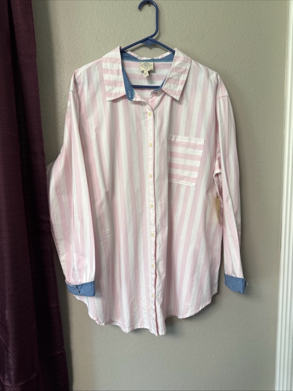 #795 St. John’s Bay Long Sleeve Button-Down Casual Shirt Size XXL